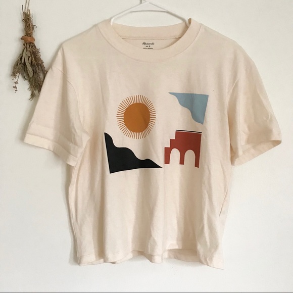 Madewell Tops - Madewell Barcelona Sun Graphic Tee